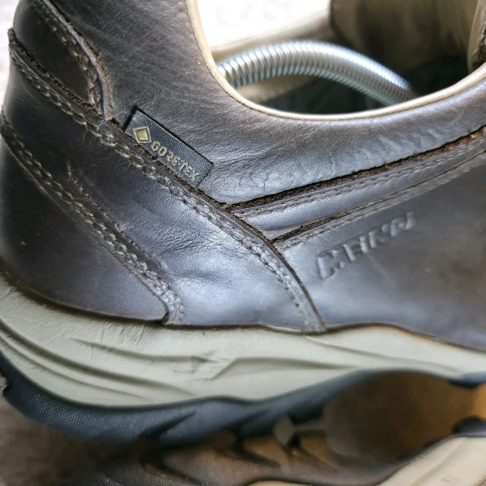 Meindl Pflege II Leather Hiking Shoes Men 13 EE Wide Gore-Tex Made In ITALY